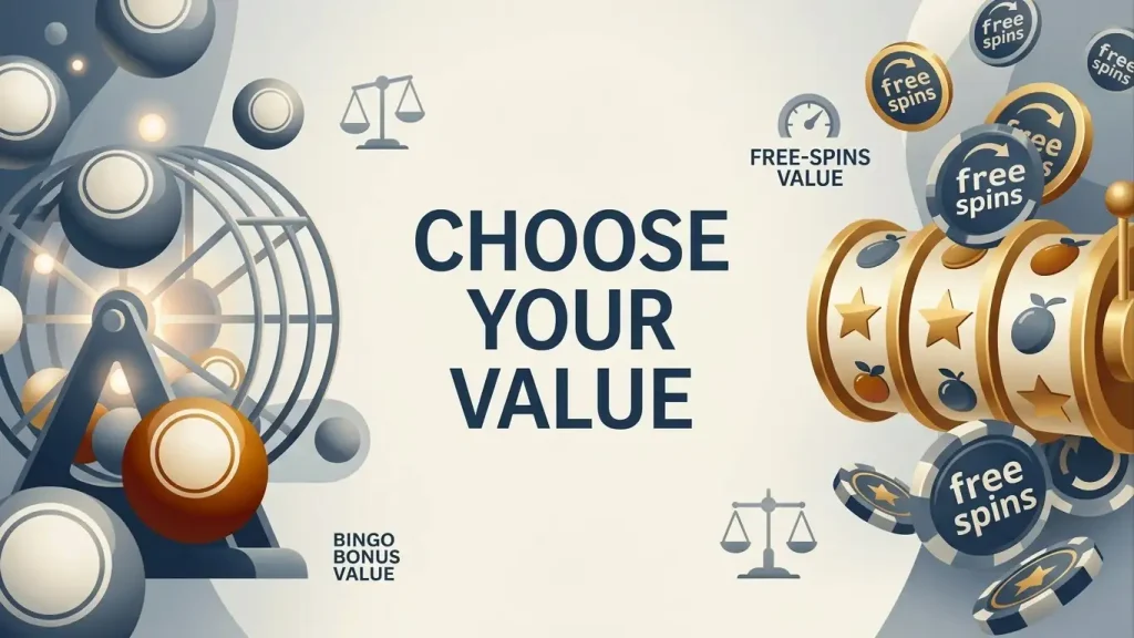 Illustration representing bingo bonuses, free spins and UK promotional terms