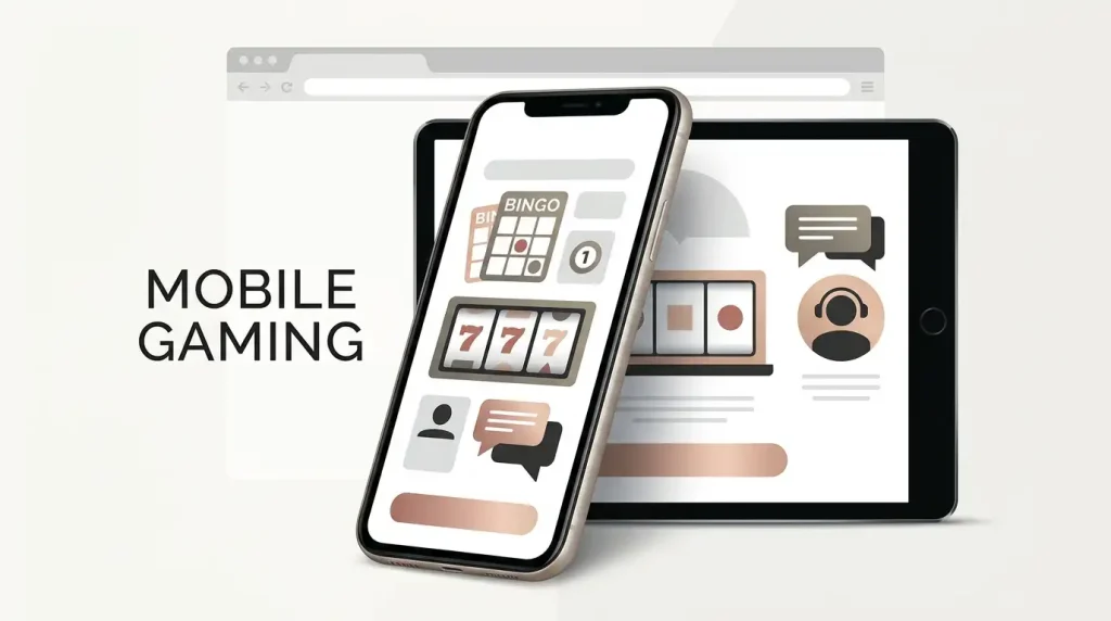 Gala Bingo app and mobile experience illustration